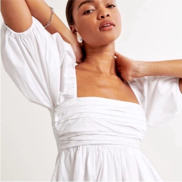 Abercrombie & Fitch Emerson Poplin Mini Dress - Picture 2 of 10